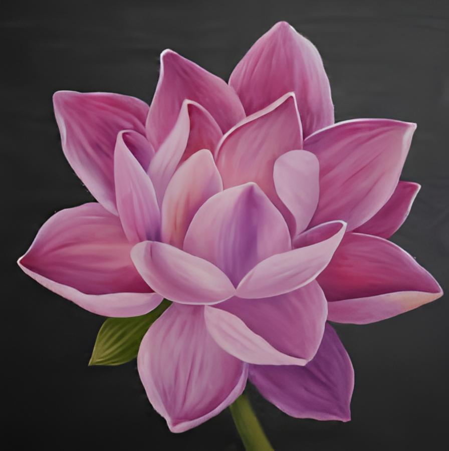 HOW TO PAINT A BEAUTIFUL LOTUS FLOWER